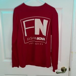 Red fashion nova shirt